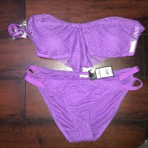 purple swimsuit set from target